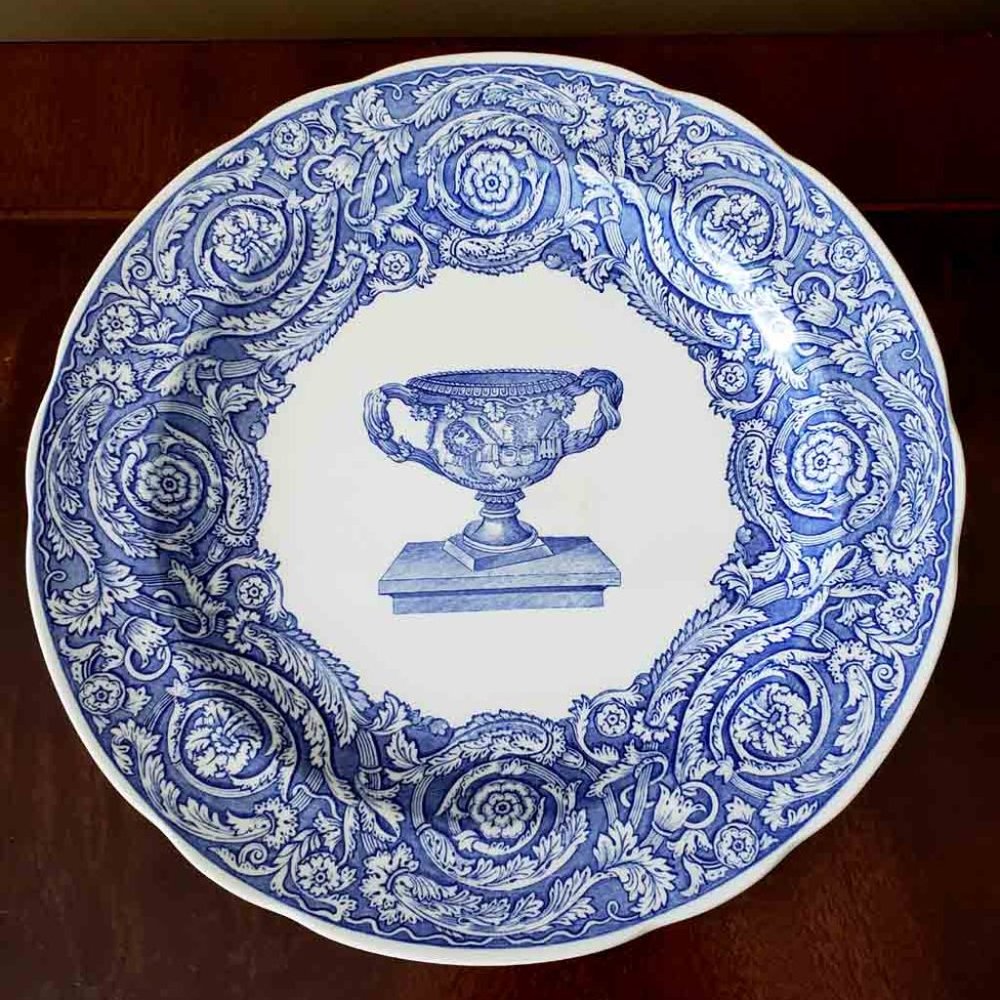 NEW Spode Blue Room Collection Warwick Vase Dinner Plate Blue White England